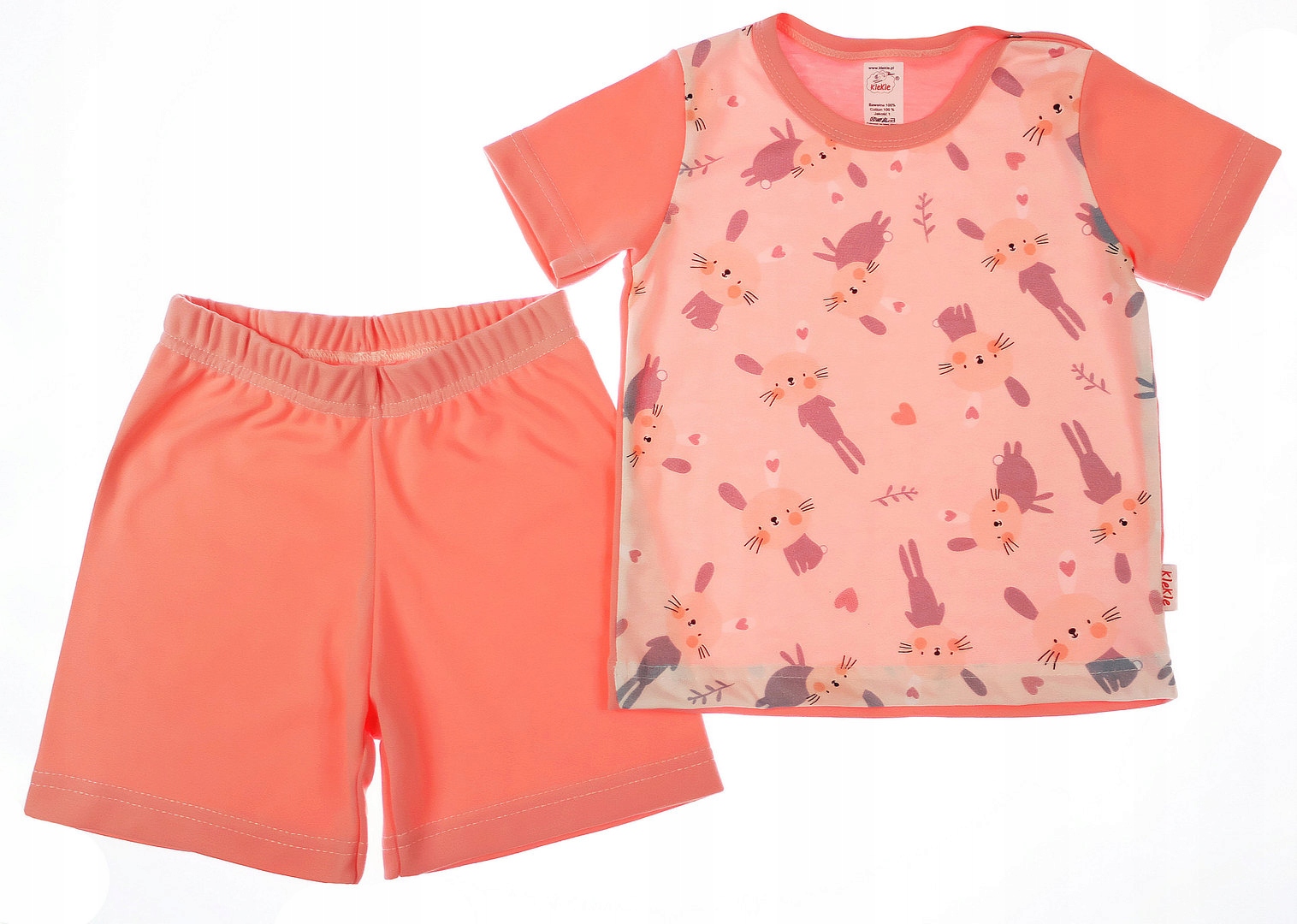 Piżama krótki rękaw króliczki, - obrazek 3