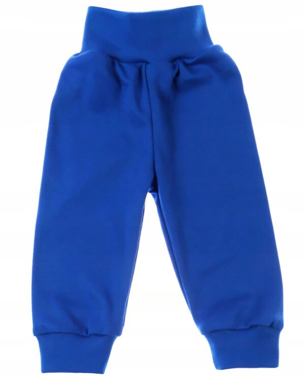 Spodnie bawełniane kolor chabrowy