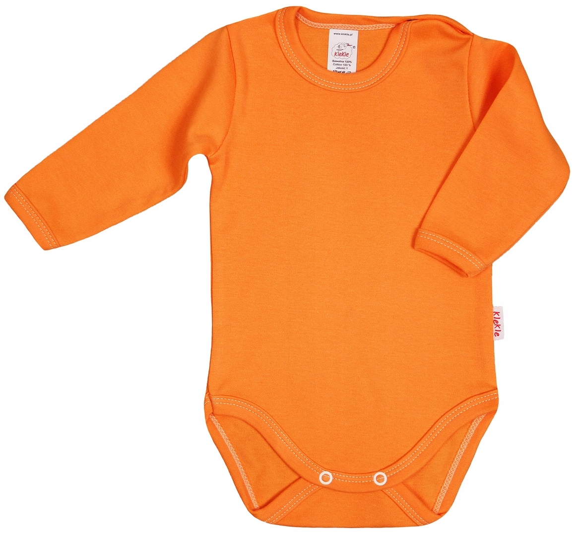 Body długi rękaw kolor pomarańczowy - obrazek 5