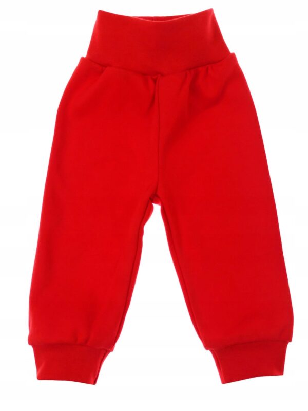 Spodnie bawełniane kolor czerwony