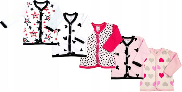 KAFTANIK ROZPINANY 5 PAK dziewczęcy